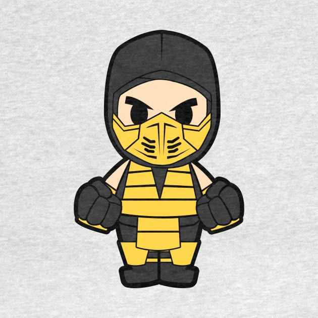 Scorpion Mortal Kombat Chibi by nataliawinyoto